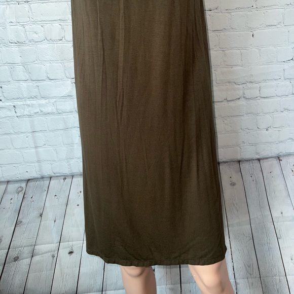 BRAND NWT Cato Long Dark Green Dress size M - Picture 3 of 12